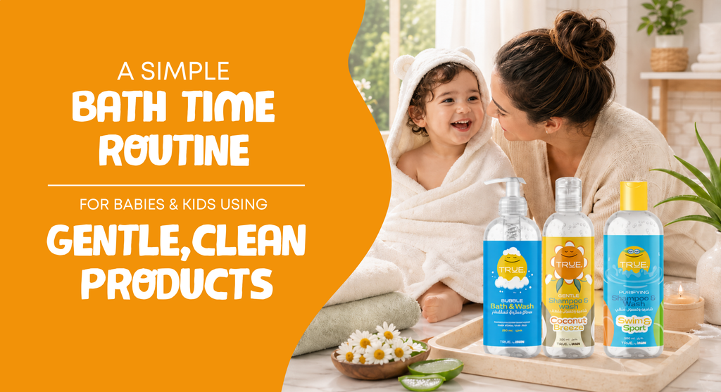 A Simple Bath Time Routine for Babies and Kids Using Gentle, Clean Products
